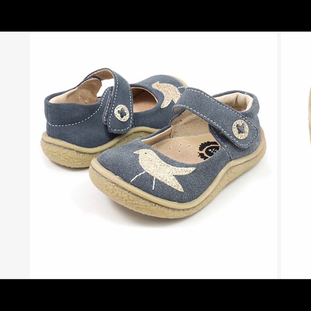 ISO Gray Glitter sparkle bird. Size 7